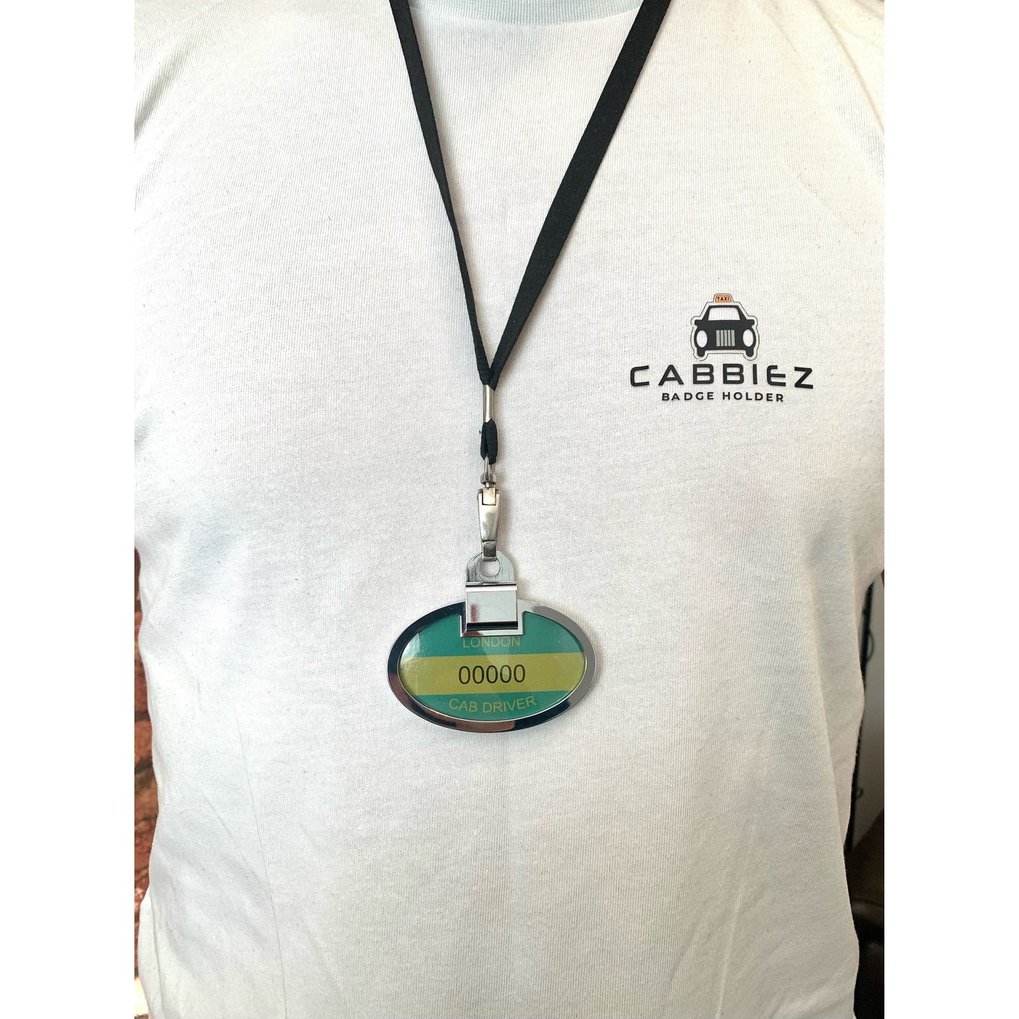 CABBIEZ BADGE HOLDER CHROME