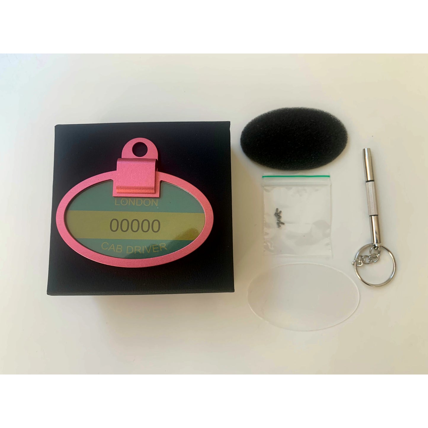 CABBIEZ BADGE HOLDER PINK